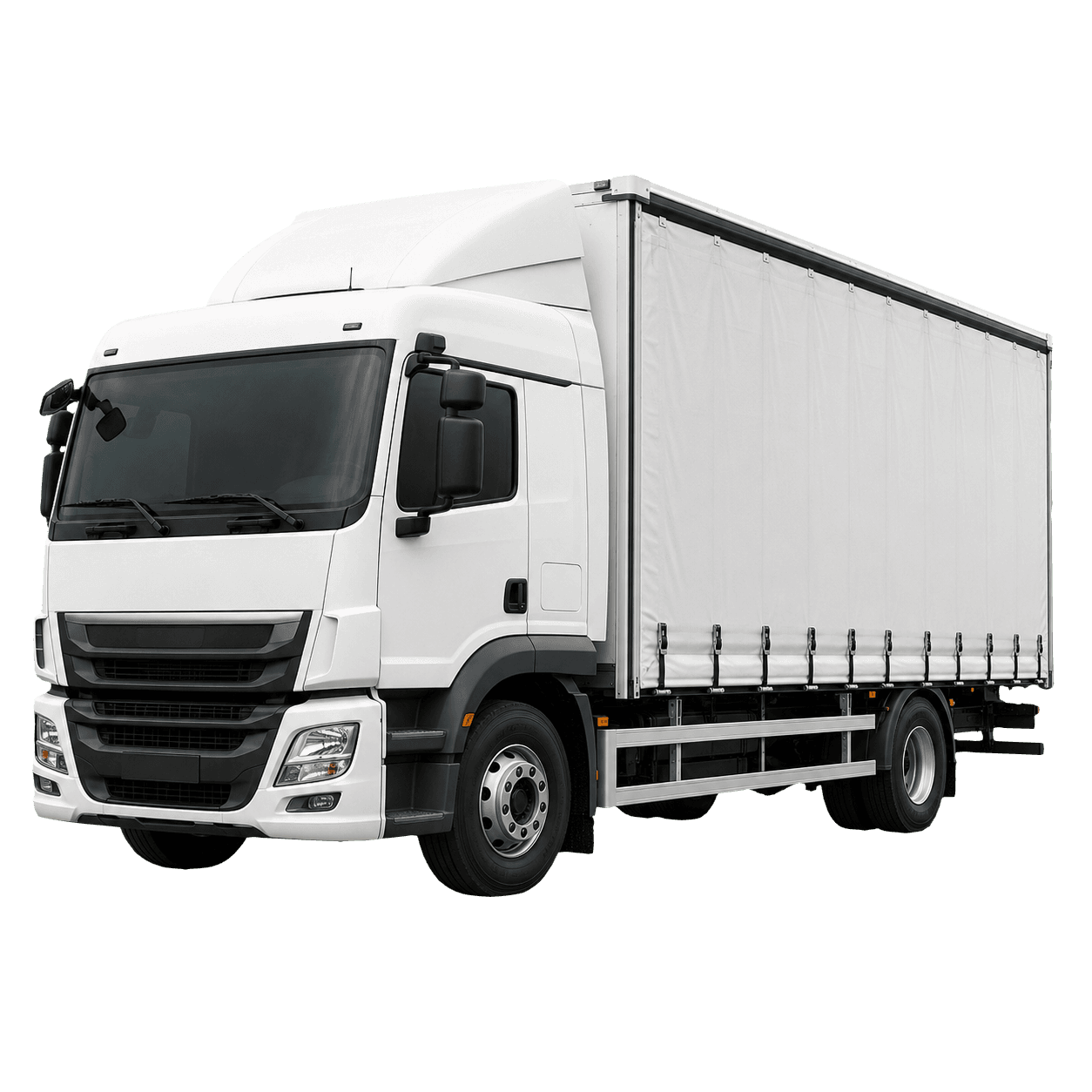 Eighteen tonne curtain side truck for Sheffield commercial transport