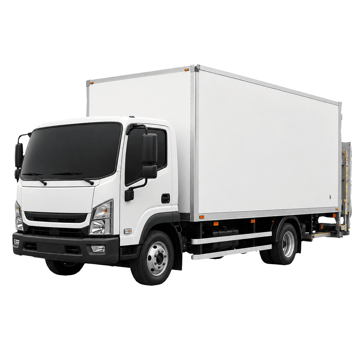Seven point five tonne box truck with tail lift for Sheffield deliveries