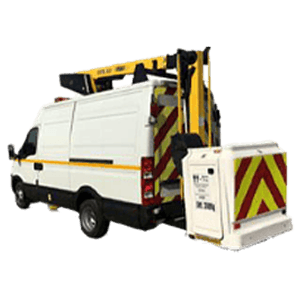 12.5 metre cherry picker vehicle for elevated access work